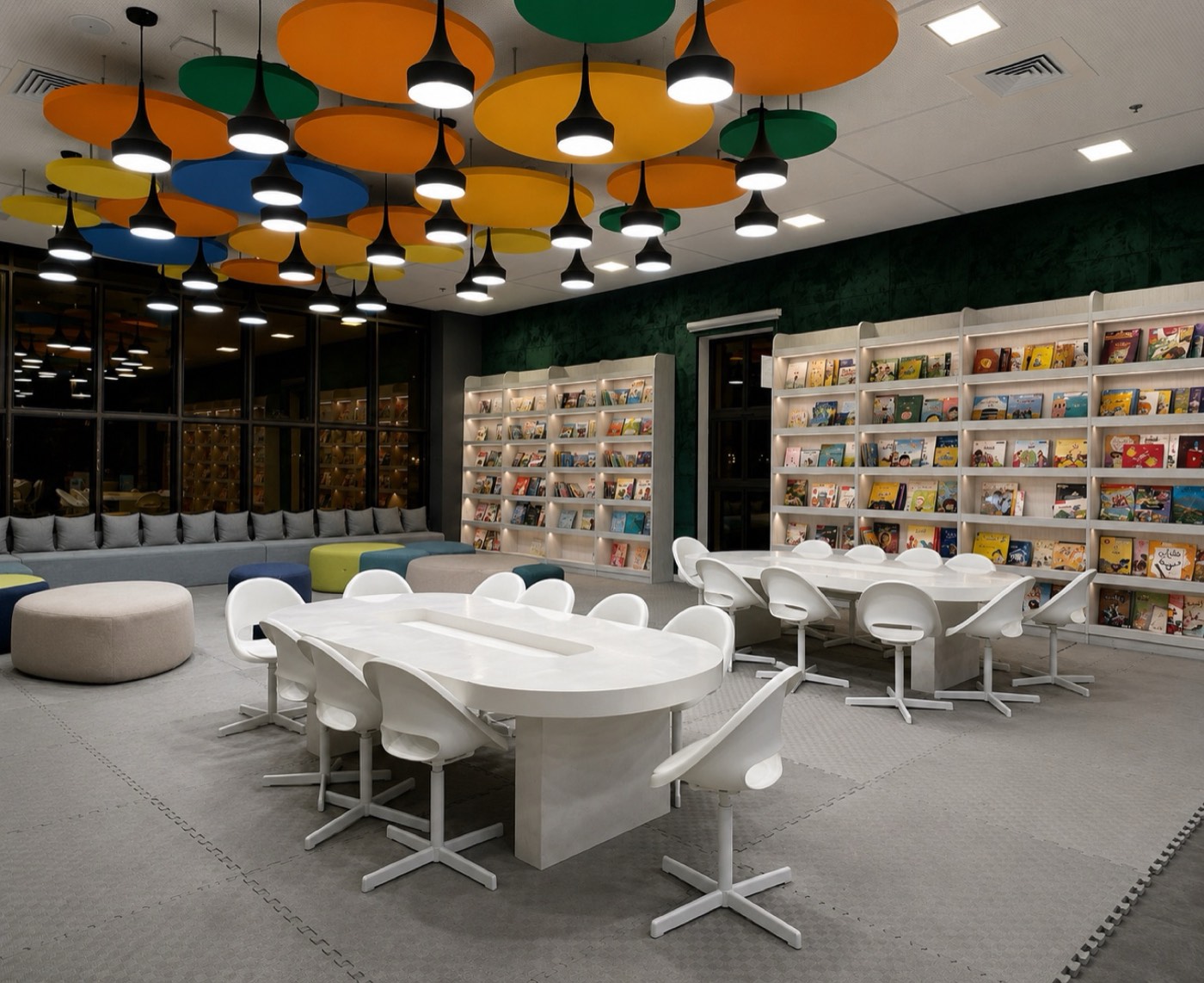 A modern learning and library space
